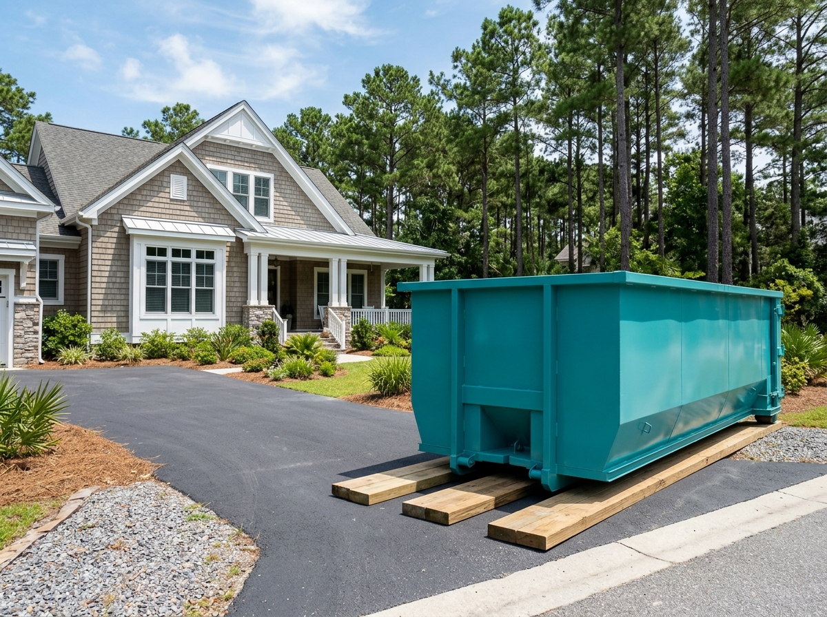 Peak Performance roll-off dumpster delivery truck in Phoenix Arizona